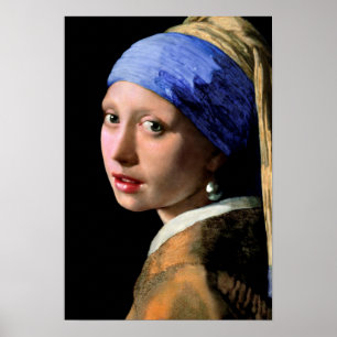 Johannes Vermeer Girl with a Pearl Earring Poster
