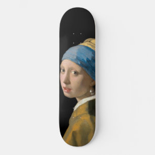 Johannes Vermeer - Girl with a Pearl Earring Skateboard