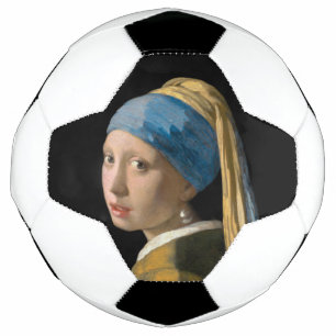 Johannes Vermeer - Girl with a Pearl Earring Soccer Ball