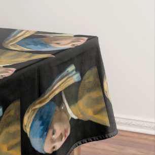 Johannes Vermeer - Girl with a Pearl Earring Tablecloth
