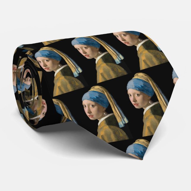 Johannes Vermeer - Girl with a Pearl Earring Tie (Rolled)