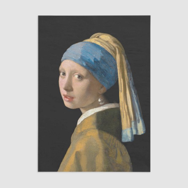 Johannes Vermeer - Girl with a Pearl Earring Tissue Paper (Creator Uploaded)