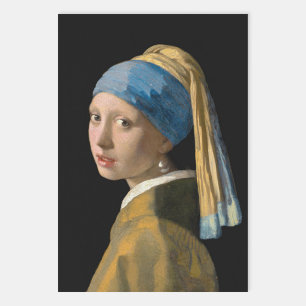 Johannes Vermeer - Girl with a Pearl Earring Wrapping Paper Sheet