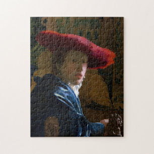 Johannes Vermeer - Girl with a Red Hat Jigsaw Puzzle