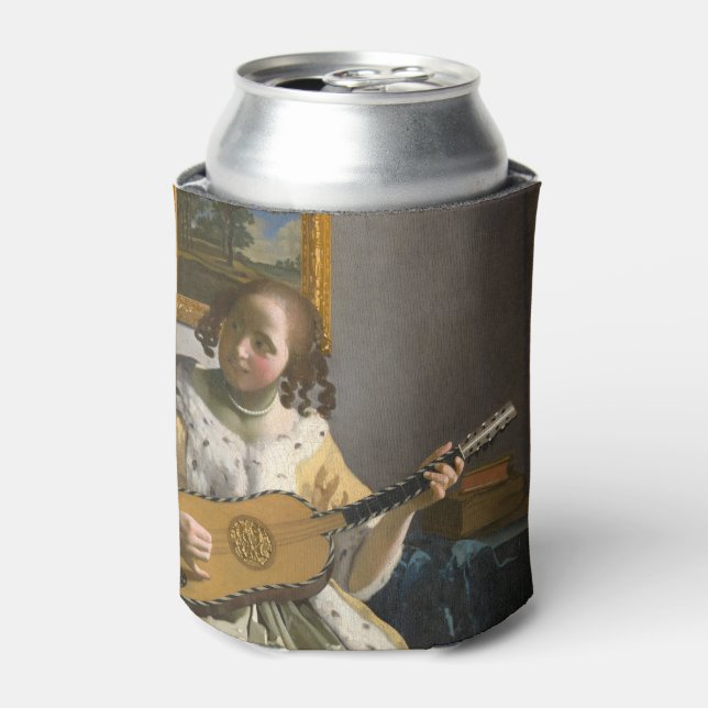 Johannes Vermeer - Guitar Player Can Cooler (Can Front)