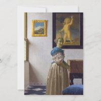 Johannes Vermeer - Lady Standing at a Virginal