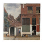 Johannes Vermeer - Little Street Ceramic Tile<br><div class="desc">The Little Street - Johannes Vermeer, Oil on canvas, 1657-1658</div>