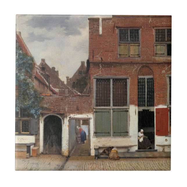 Johannes Vermeer - Little Street Ceramic Tile (Front)