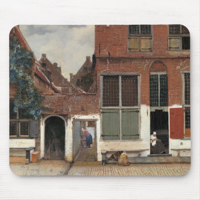 Johannes Vermeer - Little Street Mouse Pad (Front)