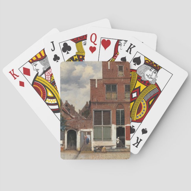 Johannes Vermeer - Little Street Playing Cards (Back)