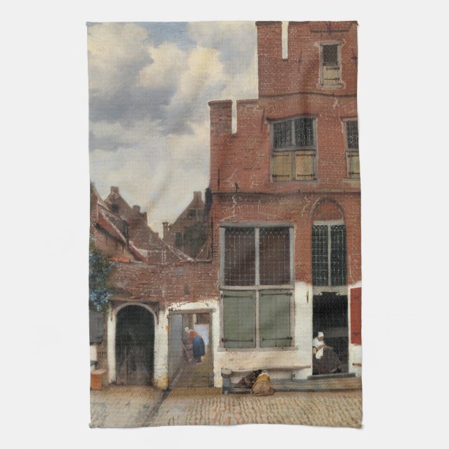 Johannes Vermeer - Little Street Tea Towel (Vertical)