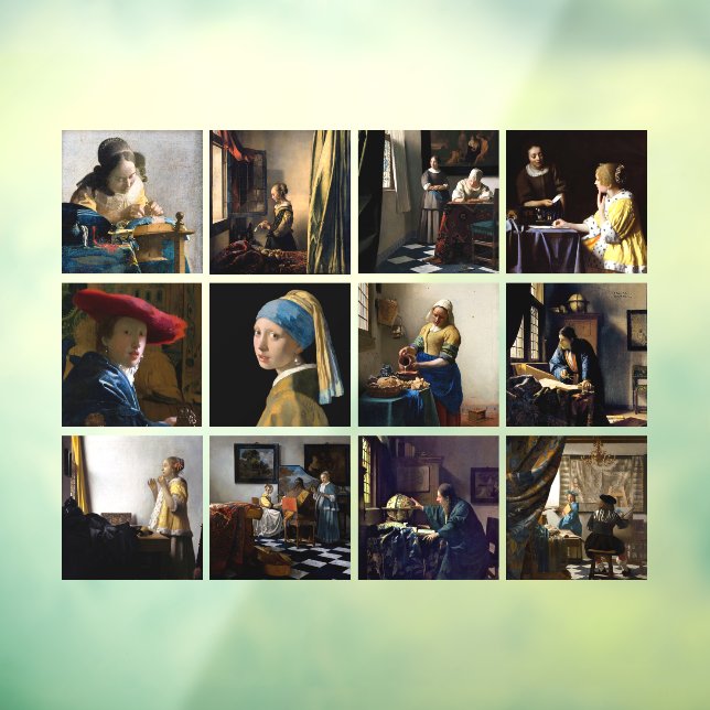 Johannes Vermeer - Masterpieces Grid (Sheet 3)