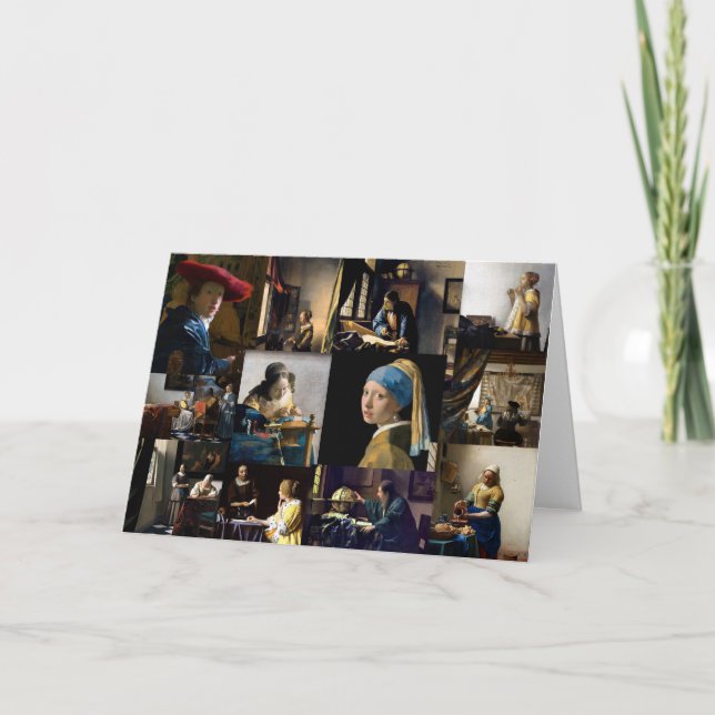 Johannes Vermeer - Masterpieces Patchwork Card (Front)