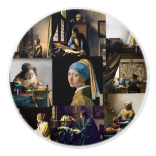 Johannes Vermeer - Masterpieces Patchwork Ceramic Knob