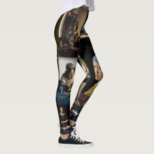 Johannes Vermeer - Masterpieces Patchwork Leggings
