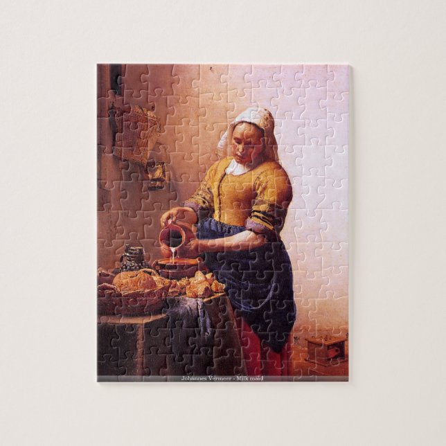Johannes Vermeer - Milk maid puzzle (Vertical)