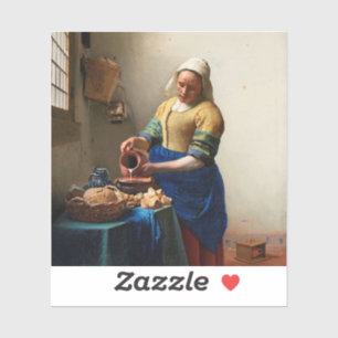 Johannes Vermeer Milkmaid. Vintage fine art