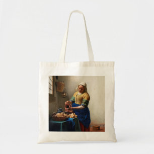 Johannes Vermeer. Milkmaid. Vintage fine art Tote Bag