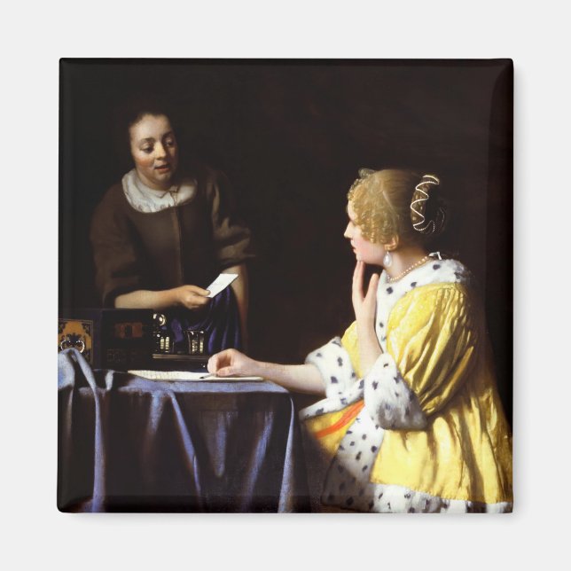 Johannes Vermeer - Mistress and Maid Magnet (Front)