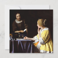Johannes Vermeer - Mistress and Maid