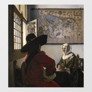 Johannes Vermeer - Officer with a Laughing Girl