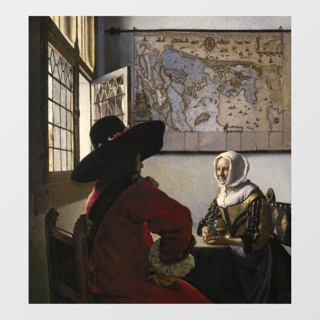 Johannes Vermeer - Officer with a Laughing Girl (Sheet)
