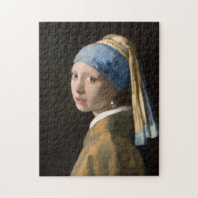 Johannes Vermeer’s Girl with a Pearl Earring Jigsaw Puzzle (Vertical)