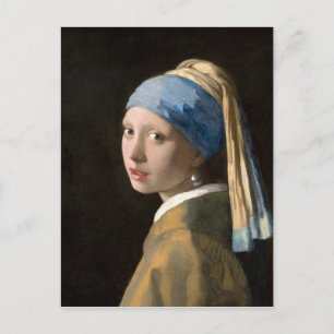 Johannes Vermeer’s Girl with a Pearl Earring  Postcard