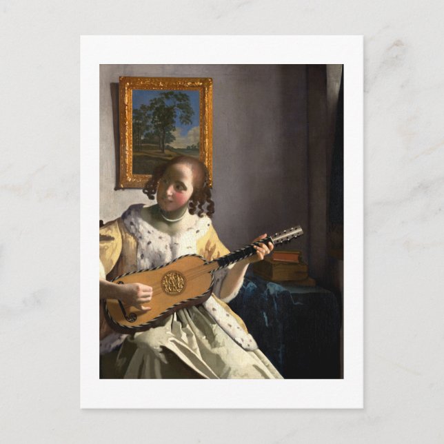 Johannes Vermeer’s The Guitar Player Postcard (Front)
