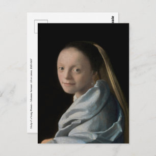 Johannes Vermeer - Study of a Young Woman Postcard