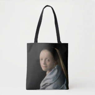 Johannes Vermeer - Study of a Young Woman Tote Bag
