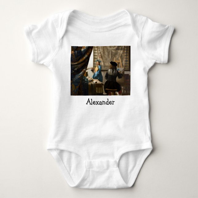Johannes Vermeer - The Allegory of Painting Baby Bodysuit (Front)