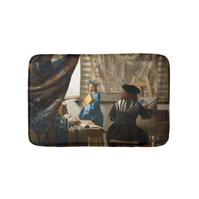 Johannes Vermeer - The Allegory of Painting Bath Mat (Front)