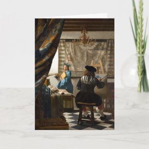 Johannes Vermeer - The Allegory of Painting Card