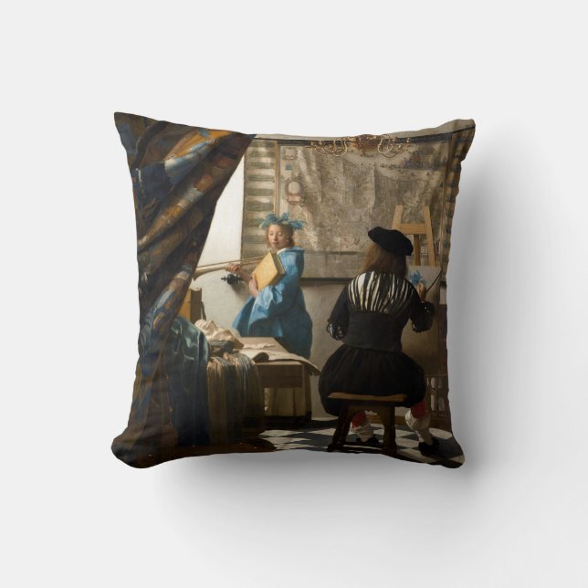 Johannes Vermeer - The Allegory of Painting Cushion (Front)