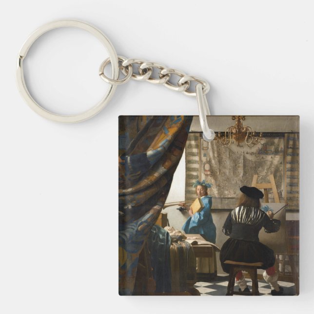 Johannes Vermeer - The Allegory of Painting Key Ring (Front)
