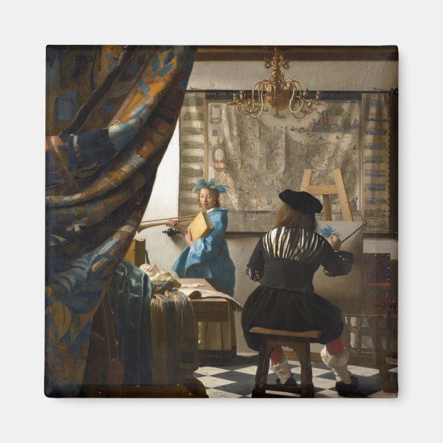 Johannes Vermeer - The Allegory of Painting Magnet (Front)