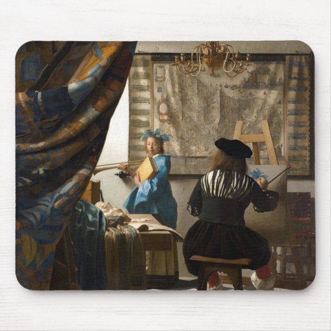 Johannes Vermeer - The Allegory of Painting Mouse Pad (Front)