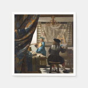 Johannes Vermeer - The Allegory of Painting Napkin
