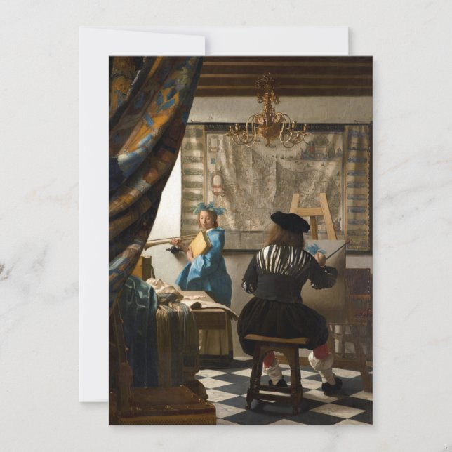 Johannes Vermeer - The Allegory of Painting Thank You Card (Front)