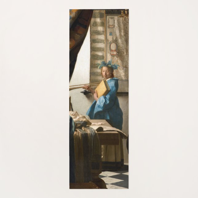 Johannes Vermeer - The Allegory of Painting Yoga Mat (Back)