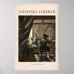 Johannes Vermeer The Art of Painting666 Allegory Poster