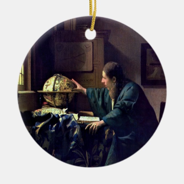 Johannes Vermeer - The Astronomer Ceramic Ornament (Front)