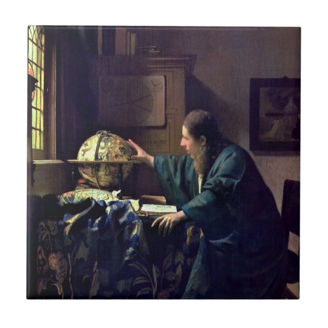 Johannes Vermeer - The Astronomer Ceramic Tile (Front)