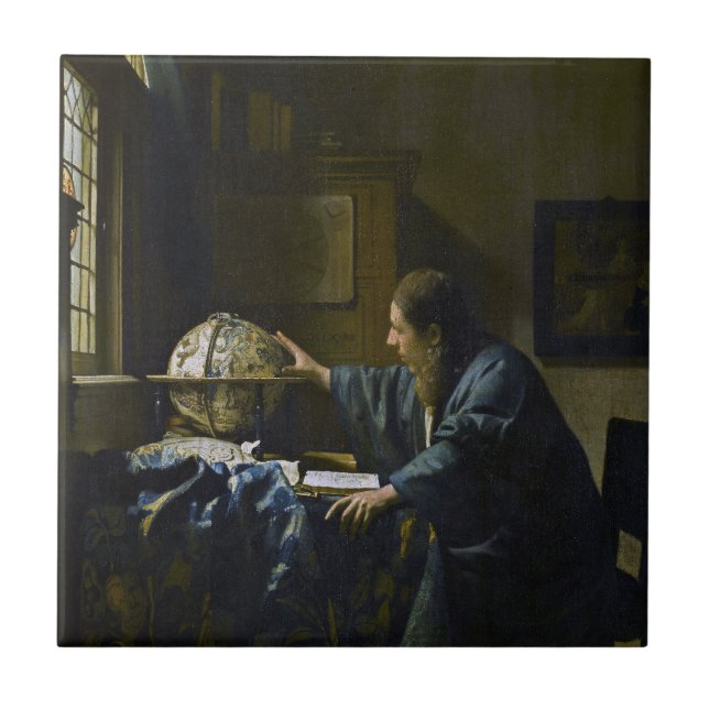 Johannes Vermeer - The Astronomer Ceramic Tile (Front)