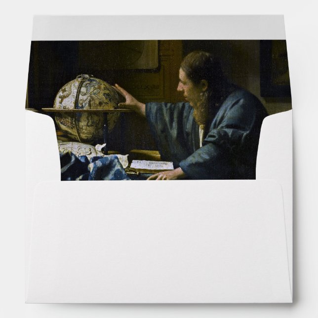 Johannes Vermeer - The Astronomer Envelope (Back (Bottom))