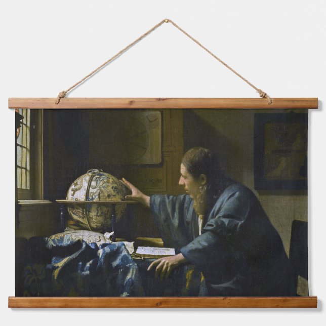 Johannes Vermeer - The Astronomer Hanging Tapestry (Front)