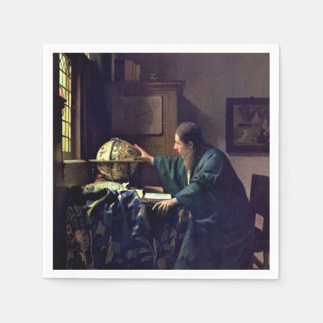 Johannes Vermeer - The Astronomer Napkin (Front)