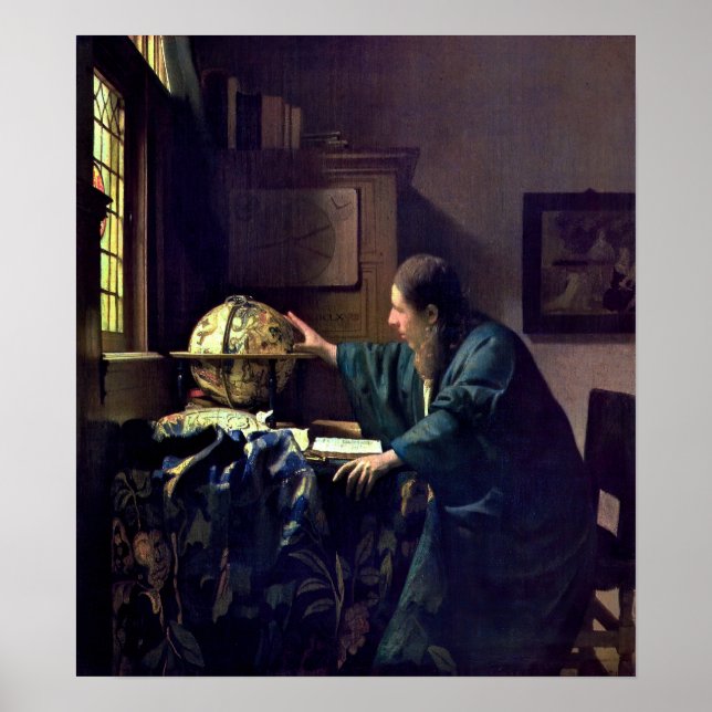 Johannes Vermeer - The Astronomer Poster (Front)