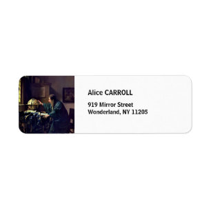 Johannes Vermeer - The Astronomer Return Address Label